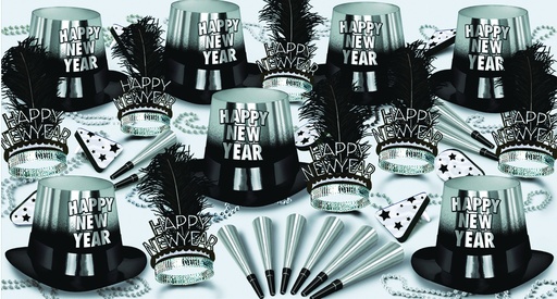 [88263-BKS50] Silver Entertainer Assortment for 50 - Black/Silver