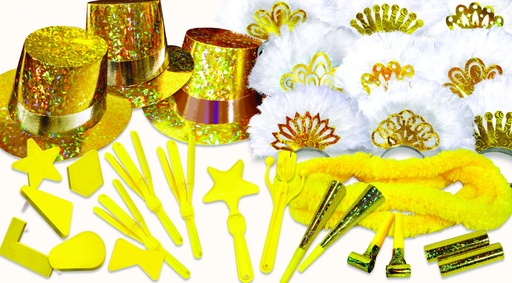 [K25701] Gold Mine Assortment for 50 - Gold/White