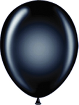 [BM-BK] 30cm Biodegradable, Helium-Quality, Plain Balloons - Standard Black