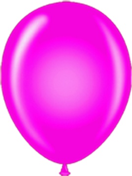[BM-FU] 30cm Biodegradable, Helium-Quality, Plain Balloons - Metallic Fuchsia