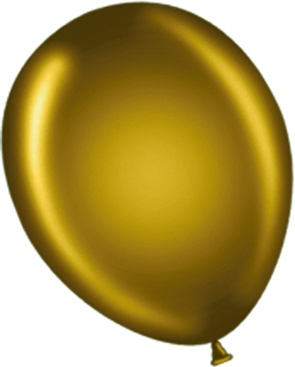 [BM-GD] 30cm Biodegradable, Helium-Quality, Plain Balloons - Metallic Gold