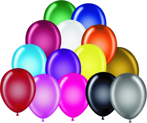 [BS-ASST] 30cm Biodegradable, Helium-Quality, Plain Balloons - Standard Assorted Colours