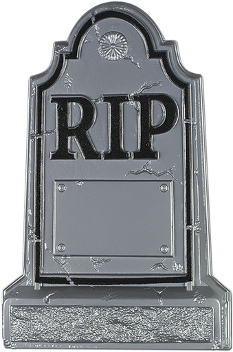 [01041] 53cm Plastic Tombstone