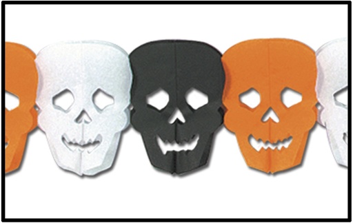 [01231] 3.6m x 14cm Skull Garland