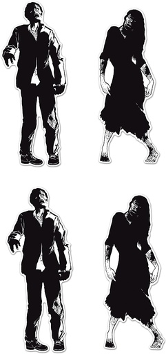 [01248] 92cm x 86cm Zombie Silhouettes