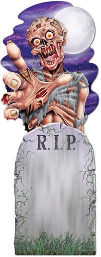 [01452] 62cm Jumbo Tombstone and Zombie Cutouts
