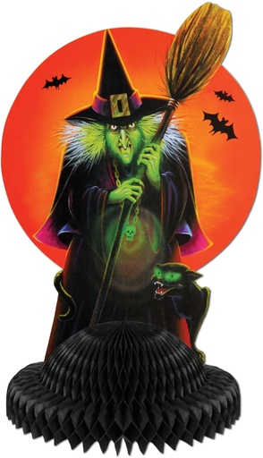 [01548] 30cm Witch Centrepiece
