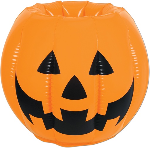 [00018] 56cm x 45cm Inflatable Jack-O-Lantern Cooler - Orange/Black