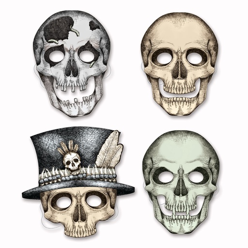 [01852] Skeleton Masks - Assorted Colours