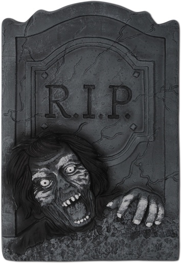 [00320] 53cm x 34cm Zombie Rip Tombstone - Grey