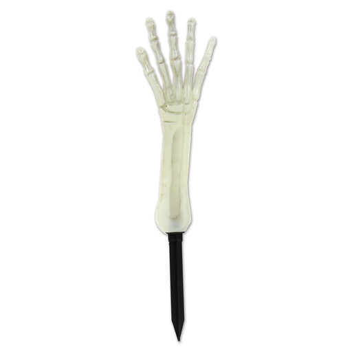 [00323] 43cm Nite-Glo Skeleton Hand Yard Stake