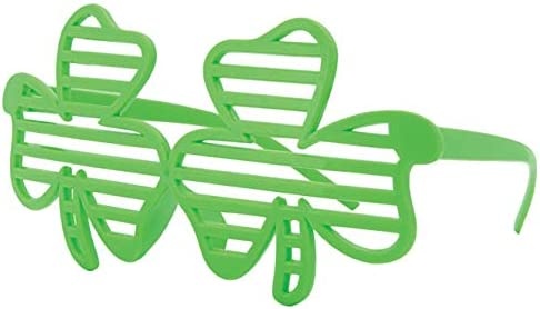 [33245] Shamrock Shutter Glasses