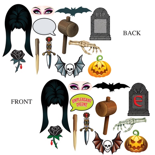 [00392] Elvira Photo Fun Signs 7" - 16" printed 2 sides w/ different designs