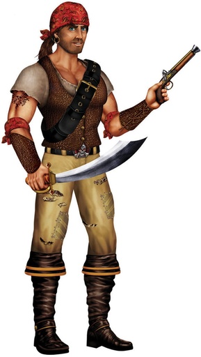 [50473] 96cm Jointed Swashbuckler