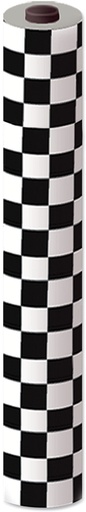 [50939-BKW] 30m x 1m Checkered Table Roll