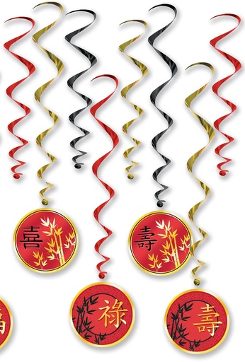 [53490] 38cm x 70cm Asian Whirls