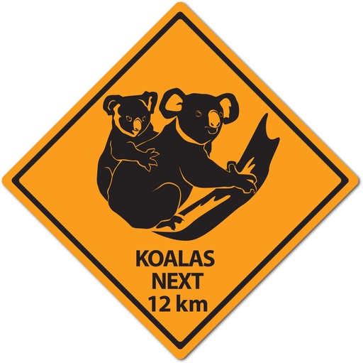[54306] 43cm Outback Road Sign 2-sided Cutouts