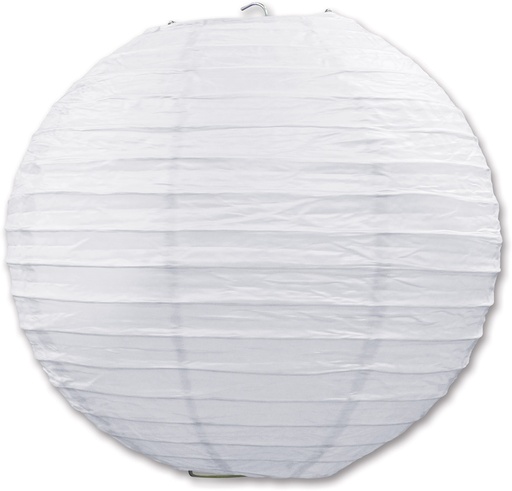 [54570-W] 24cm Paper Lanterns - White