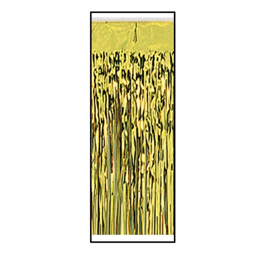 [55048-GD] Pkgd 1-Ply Fr Metallic Table Skirting, 76cm x 4.2m