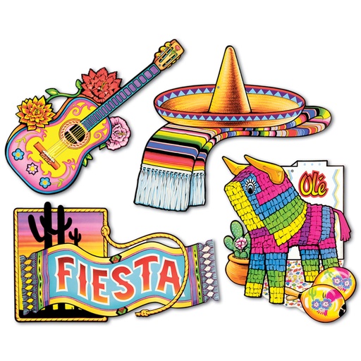 [55170] Fiesta Cutouts, 45-50cm, 4/pkg