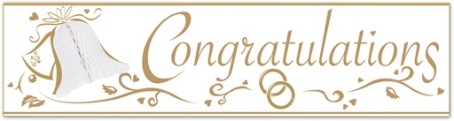 [55252] Congrats Sign w/ Bell