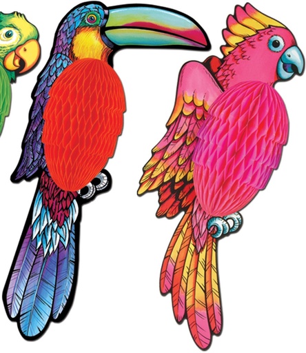 [55274] 43cm Tissue Exotic Birds