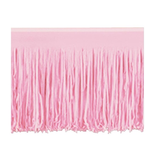 [55285-P] 3m x 38cm Tissue Fringe Drape - Pink