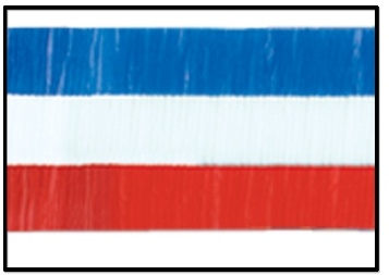 [55393] 9m x 6.5cm Patriotic Crepe Streamer