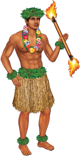 [55823] 96cm Jointed Polynesian Dancer
