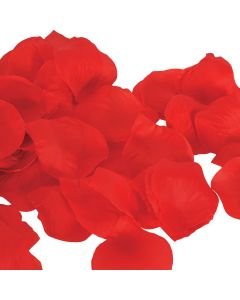 [56030-R] 5.7cm Fabric Rose Petals - Red