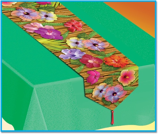 [57189] 1.8m x 28cm Printed Luau Table Runner