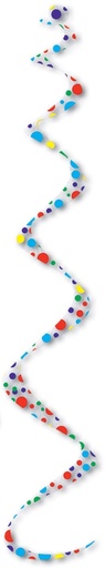 [57590] 60cm Printed Polka Dots Twirly Whirlys