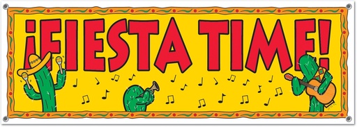 [57677] 1.5m x 53cm Fiesta Sign Banner