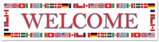 [57899] 1.52m x 38cm International Welcome Banners