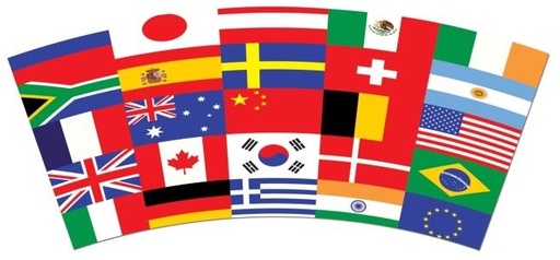 [58222] International Flag Beverage Cups