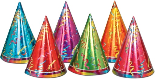 [60357] 16.5cm Prismatic Party Hats
