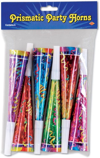[60358] 20cm Prismatic Party Horns