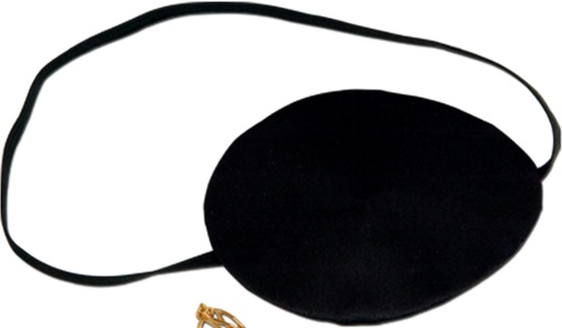 [60749] 6.5cm Pirate Eye Patch w/ Plastic Earring