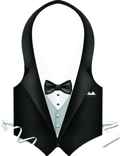 [66849] Plastic Tux Vest