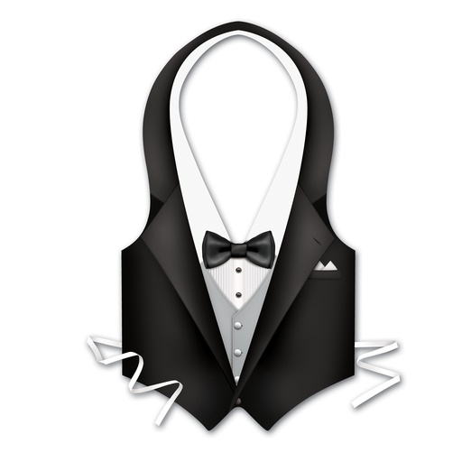 [66850] Pkgd Plastic Tux Vest