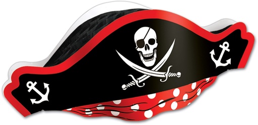 [66880] Printed Pirate Hat w/ Tissue Crown
