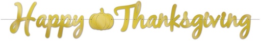 [90013] Foil Happy Thanksgiving Streamer