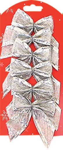 [GA761162-S] Mini Bow Ties - Silver