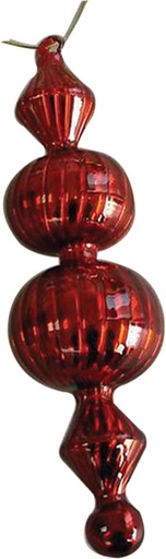 [HH050] 20cm Shiny Finial - Red
