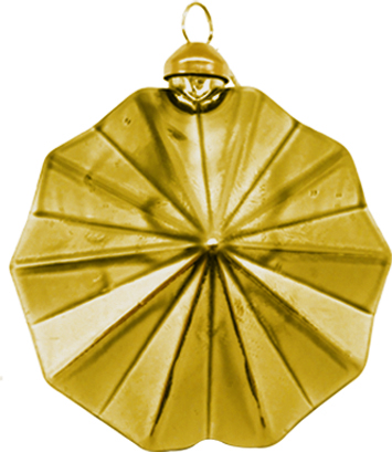 [HH170] 10cm Shiny Ornament - Gold