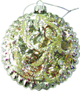 [HWN4101] 10cm Indented ball - Silver