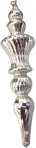 [L18318S] 17.5cm Shiny Finial - Silver
