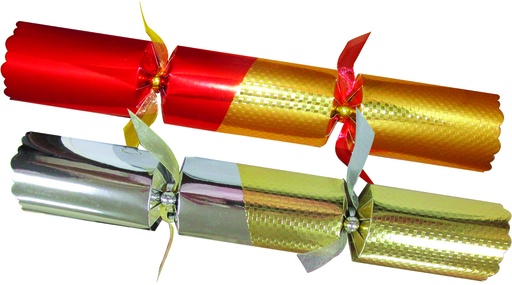 [SBC218] 12" Classic Crackers - Gold/Red/Silver