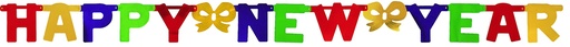 [Y10430] 2.7m x 20cm New Year Banner - Multicolour