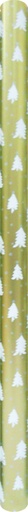 [LI010] 70cm x 10m Gift Wrap - Gold with Design